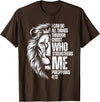 Philippians 4:13 Christian Jesus Lion Father Dad Christian Verse Lion Philippians 4:13 I Can Do All Things T-Shirt - Brown