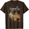 Cute and Funny Hampter Hamster Dunk Meme Pet Owners T-Shirt - Brown