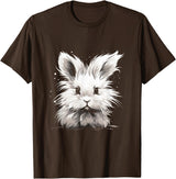Angora Rabbits Owners Furry Rabbit T-Shirt in Brown