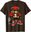 Funny Hip Hop Music lover Hip Hop Teddy Bear Rap Music T-Shirt - Brown