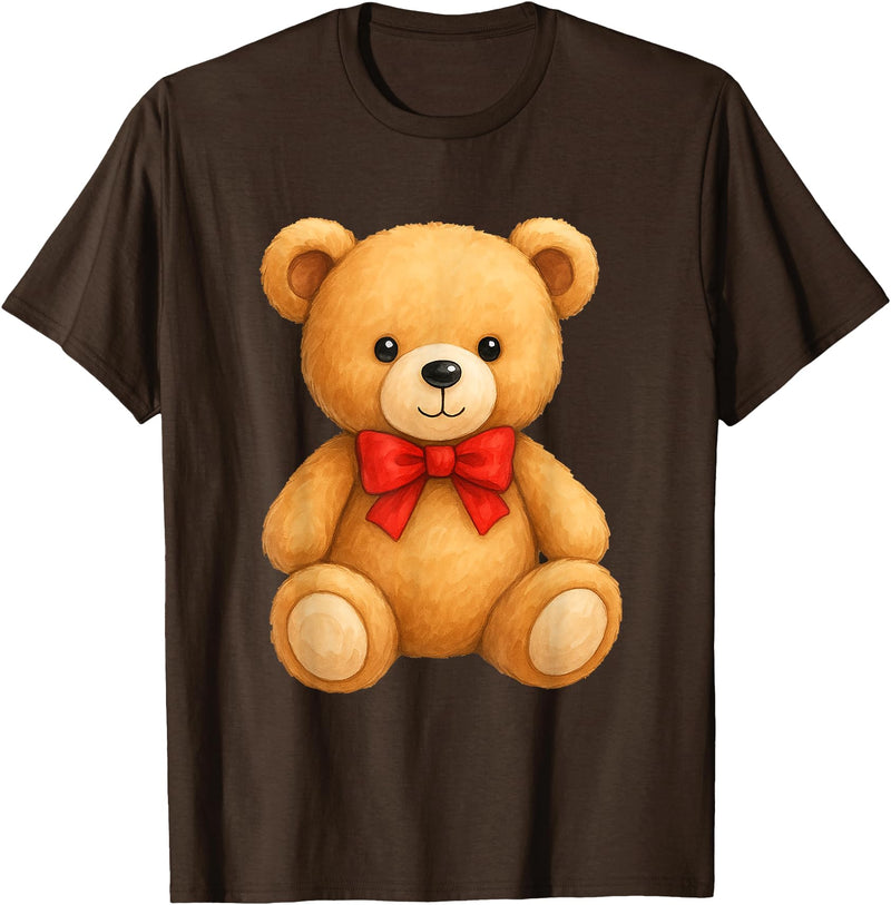 Teddy Bear Accessories Gifts Women Men Kids Teddy Bear Cute Teddy Bear Lover Illustration Graphic Design T-Shirt - Brown