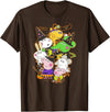 Peppa Pig Halloween Happy Costumes Group Shot T-Shirt - Brown