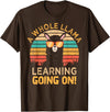 Students & Teachers Designs. A Whole Llama Learning Going on! Students and Teachers T-Shirt - Brown