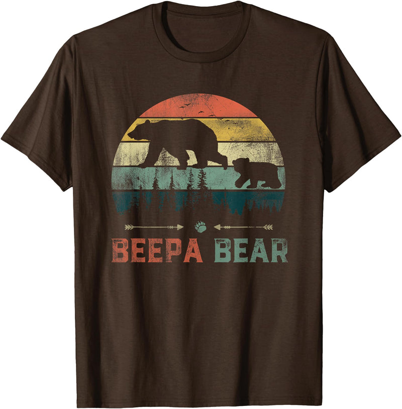 Beepa Bear Father's Day T-Shirt Vintage Beepa Bear Wildling Father's Day T-Shirt - Brown