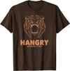 RTG Colorado Ski Snow Fun Tees and Designs Hangry Bear Breckenridge Colorado Mountains Hungry Funny T-Shirt - Brown