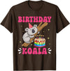 Birthday Koala Gifts For Kids & Family Apparel Koala Bear Birthday Koala Girl T-Shirt - Brown