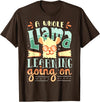 A Whole Llama Learning Going On Cute Teacher T-Shirt for Men Women - Brown