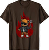 Pitmaster Hip Hop Teddy Bear Barbecue Grill Design Grill Gang Teddy Bear Grilling BBQ Hip Hop Streetwear Men's T-Shirt - Brown