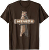 Cartba Nursing Co. Awesome Nurse Funny Saying | Fun Nursing Appreciation T-Shirt - Brown