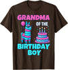 gaming gamer Birthday Llama Pinata Family Apparel grandma Birthday Boy Llama Pinata Party family mathing women T-Shirt - Brown