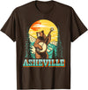The Thrift Garage Asheville North Carolina Banjo Bear Vintage Nature T-Shirt - Brown