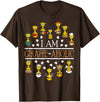 Funny Cute Animals Gift Idea Giraffe Aholic Animal Wildlife Safari Giraffe Lover Gift T-Shirt - Brown