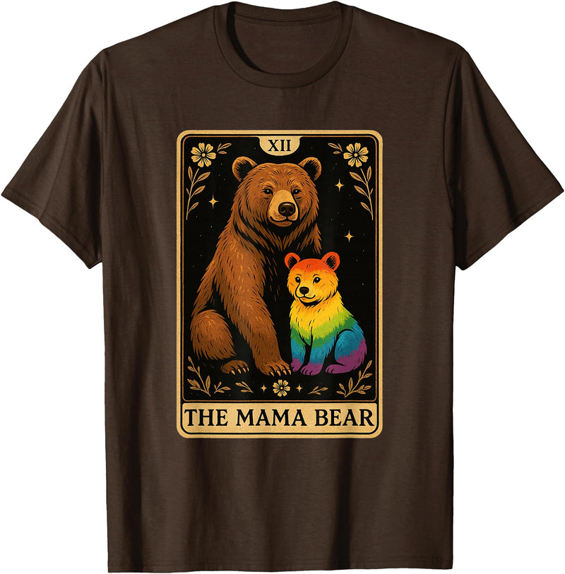 LGBT mom Pride Gay Mama Bear tShirt Mama Bear Pride Shirt Gay Pride Mom LGBT Momma Bear T-Shirt - Brown