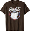 Coca-Cola Fourth of July Drink Cool Polar Bear T-Shirt - Brown