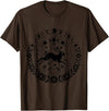 Easter Rabbit Eostre Pagan Spring Moon Witchcraft Ostara T-Shirt in Brown