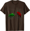 Stock Market Bulls vs Bears Graphic T-Shirt - Brown