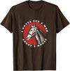 Whyitsme Design Funny Cowboy I gotta see a man about a horse T-Shirt - Brown
