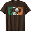 Buffalo - Saint Paddys Funny Ireland Flag Buffalo - Shamrock St. Patrick's Day Irish Flag T-Shirt - Brown