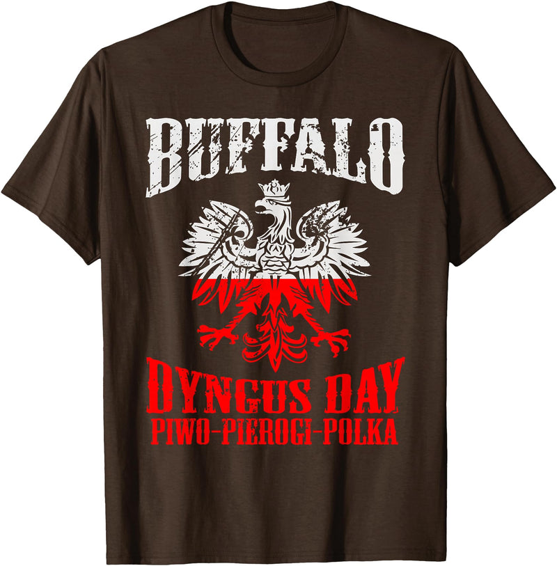 polish buffalo Dyngus Day Buffalo T-Shirt - Brown