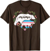 LGBT Trans Pride Shirts Mom Mama Bear for Moms LGBTQ Mama Bear Transgender Flag Gay Equal Rights Trans T-Shirt - Brown