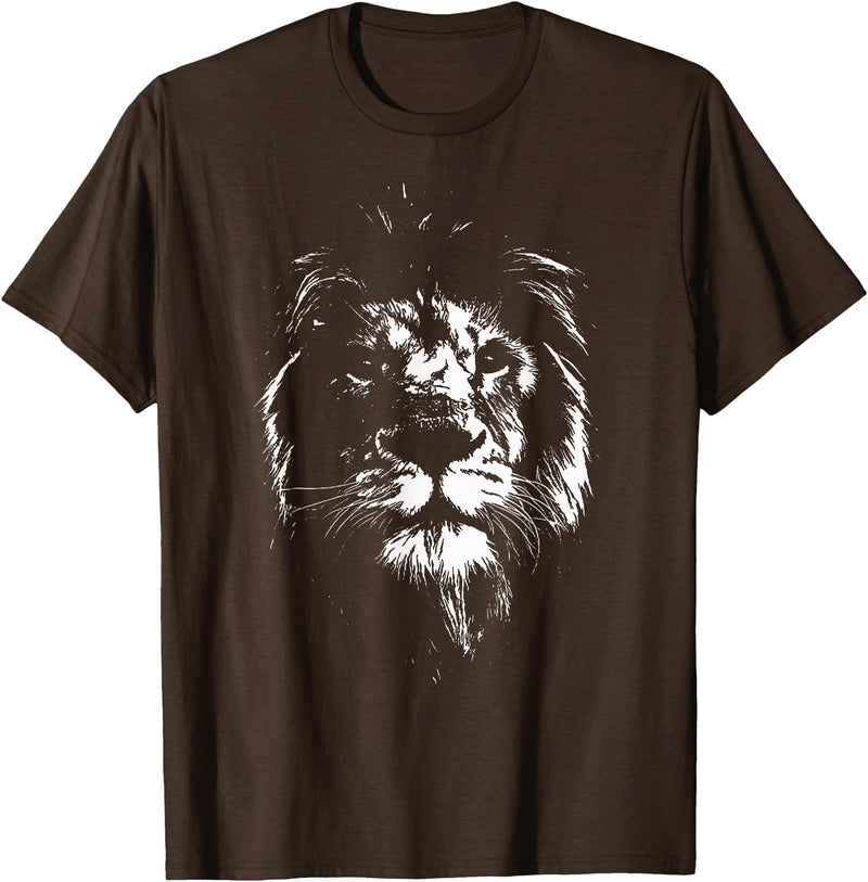 Löwe Löwen Tiere Motiv Lion Africa Lion Shirt Animals Lion Head Lion Mane Gift T-Shirt - Brown