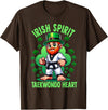 Buffalo Taekwondo Karate and Martial Arts Tees St Patricks Day Martial Arts Irish Spirit Taekwondo Heart T-Shirt - Brown