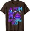 Llama Pinata Birthday Family Bday Party Decoration Mom of Birthday Boy Llama Pinata Party Family Matching T-Shirt - Brown