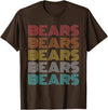 Bears Shirt Vintage Retro Apparel Retro Vintage Bears T-Shirt - Brown
