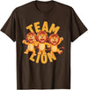 Lion Design for Lion Lovers Team Lion Stuff | Lion Costume | Products for Lion T-Shirt - Brown