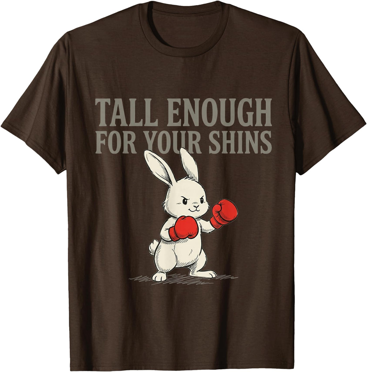 Cute Bunny Joke T-Shirt in Brown