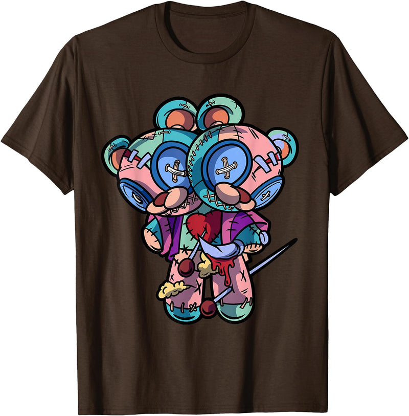 Voodoo Teddy Bear by - Sugar Kai Pastel Goth Two Headed Teddy Bear Voodoo Doll For Men T-Shirt - Brown