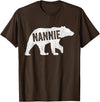 Matching Family Bear by Foxio Nannie Bear Matching Family Camping Bear Funny Nannie T-Shirt - Brown