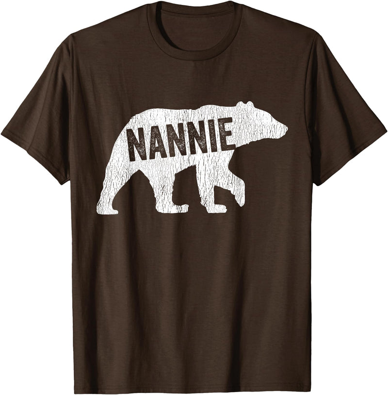 Matching Family Bear by Foxio Nannie Bear Matching Family Camping Bear Funny Nannie T-Shirt - Brown