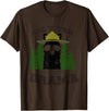 LaLa Designs Only You Can Prevent Drama Llama Forest Camping Smokey T-Shirt - Brown