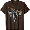 Freshwater Fish Fun Marbled Freshwater Angelfish T-Shirt - Brown