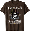 All Hallows Eve Tees by ADS New Orleans Voodoo Doctor Goth Skull Halloween T-Shirt - Brown