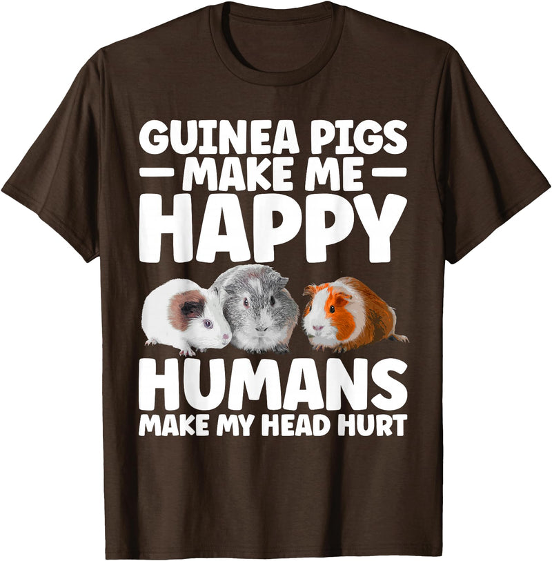 Guinea Pig Gift Guinea Pig Accessories & Stuff Funny Guinea Pig Clothes Men Women Rodent Guinea Pig Lover T-Shirt - Brown