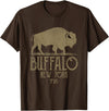 B-LO WNY Gift Ideas Buffalo NY Stuff Merch BFLO WNY Clothing Area Code 716 Buffalo New York T-Shirt - Brown