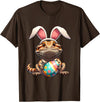 Easter Bearded Dragon Pets Pet Egg Eggs Bunny Rabbits T-Shirt in Brown