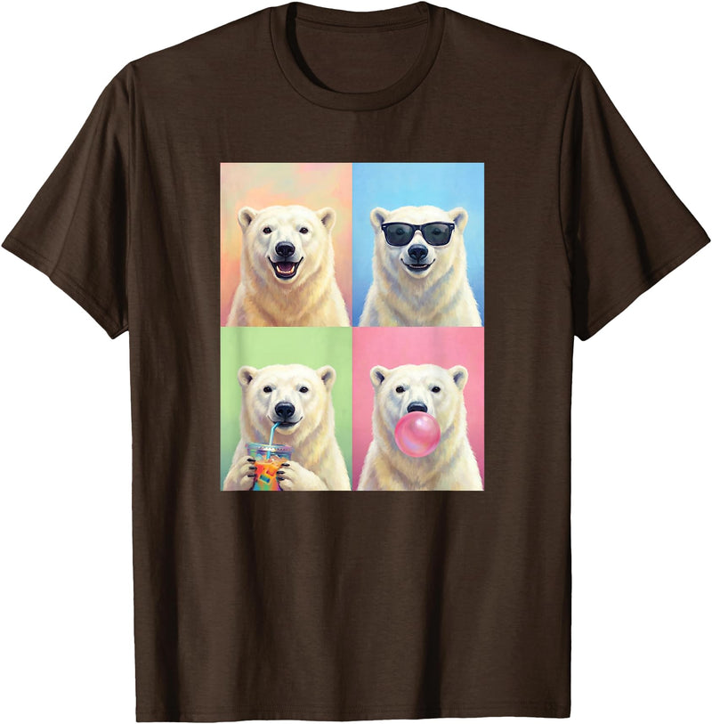 polar bears polar bear Shop Polar Bears Funny Polar Bear T-Shirt - Brown