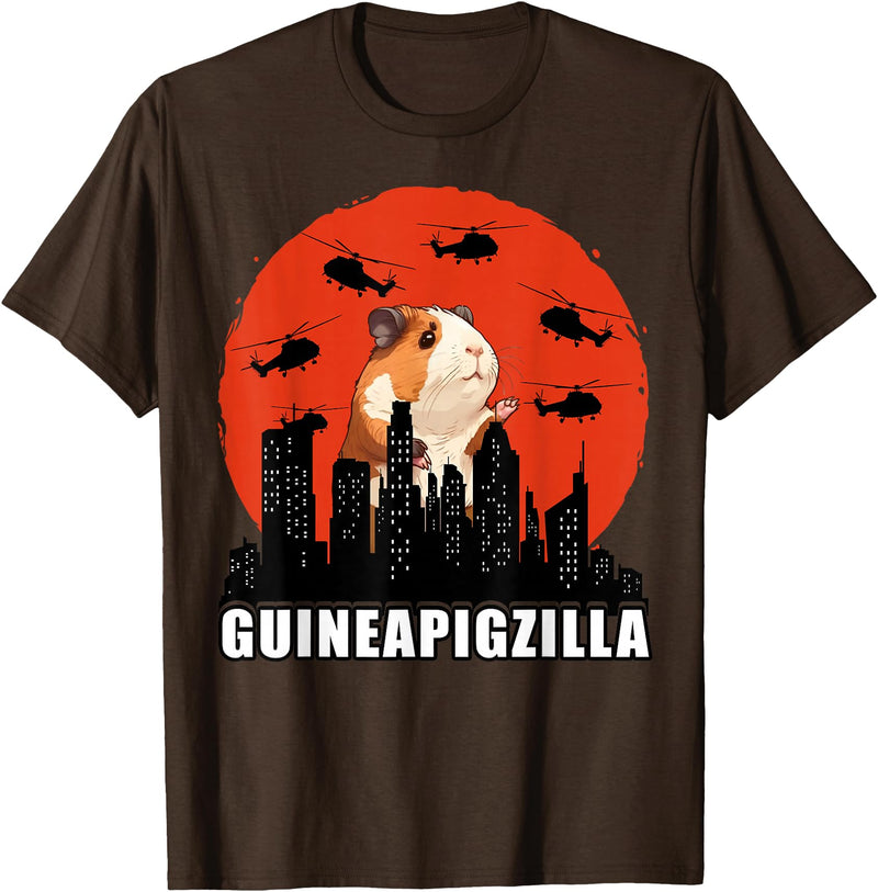 Guinea Pig Lovers Guinea Pig Tees Guinea Pig Shirt Furry Potato Vintage Guinea Pig Funny T-Shirt - Brown