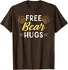 Bear Gay Pride by Content Design Studio Bear Community, Free Bear Hugs, Bear Flag, Gay Bear Pride T-Shirt - Brown