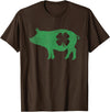 Pig - Shamrock St Patricks Day - Shirts Pig - Shamrock St Patricks Day Saint Paddys Irish Funny T-Shirt - Brown