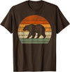 Cute Bear Clothes For Girls Boys Kids Bear Gifts For Women Men Polar Bear Wildlife Print Graphic T-Shirt - Brown