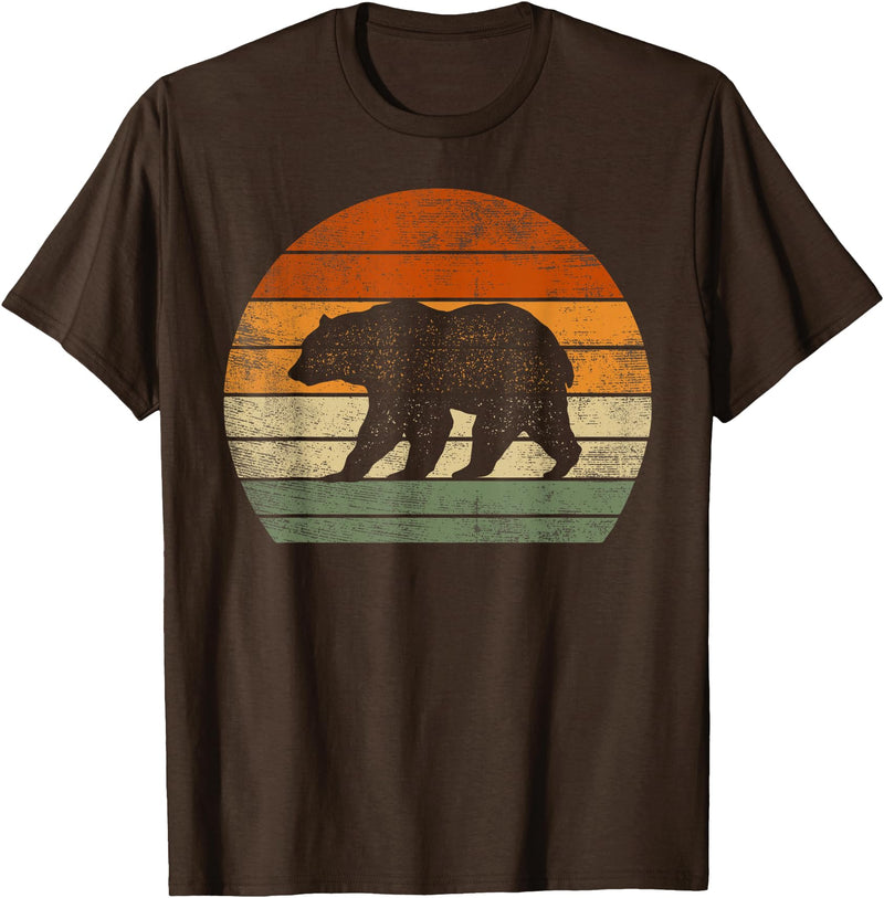 Cute Bear Clothes For Girls Boys Kids Bear Gifts For Women Men Polar Bear Wildlife Print Graphic T-Shirt - Brown