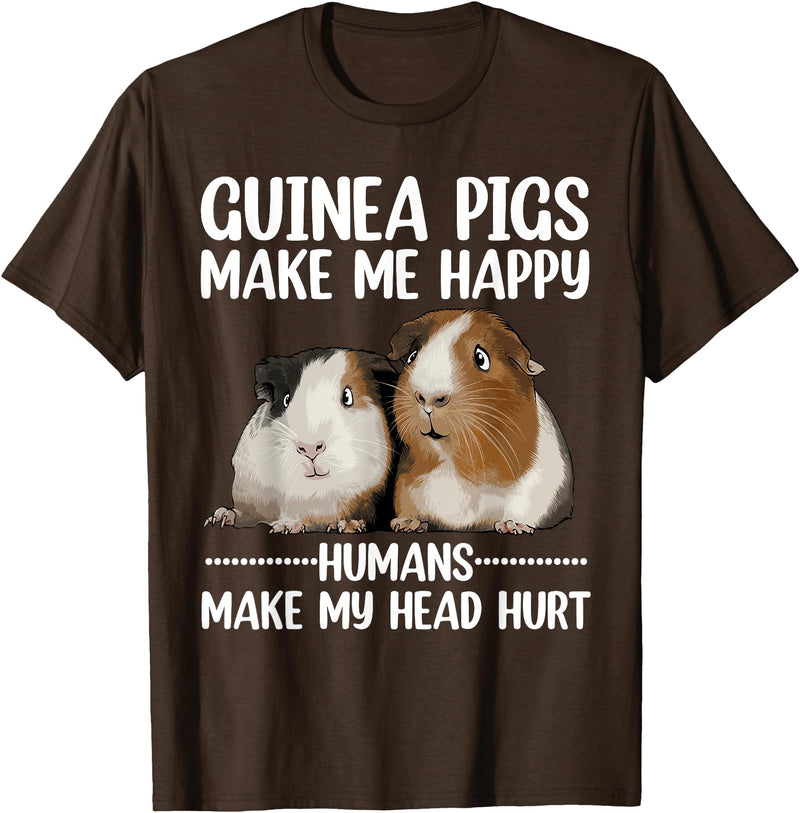 Guinea Pig Gift Guinea Pig Accessories & Stuff Best Guinea Pig Design For Men Women Kids Guinea Pig Lovers T-Shirt - Brown