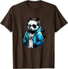 Panda Musik DJ Controller Gaming Panda Panda Music DJ Controller Gaming Panda T-Shirt - Brown