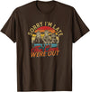 Sorry I'm late The cows were out - Farming Cows Sorry I'm late The cows were out - Farm Cows and Moo T-Shirt - Brown