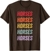 horses Apparel Horses T-Shirt - Brown