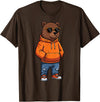 Bear Shirts For Men Women Kids Gifts Cool Bear Sunglasses Men Women Kids Boys Girls Youth Teen T-Shirt - Brown